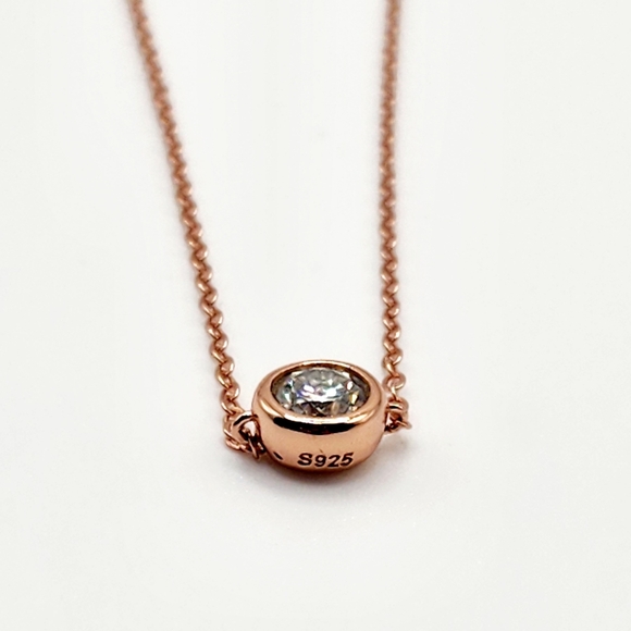 Dainty Rose gold Moissanite Bracelet - Picture 5 of 9